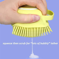 Silicone Body Shower Brush with Liquid Soap Dispenser β 2-in-1 Bath & Body Scrubber