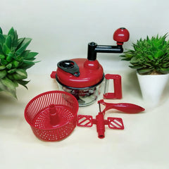 Manual Vegetable Chopper with Pull Handle | Multifunction Quick Onion & Salad Chopper