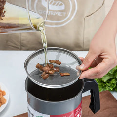 Kitchen Oil Filter Pot 1.4L | Reusable Cooking Oil Strainer & Storage Container