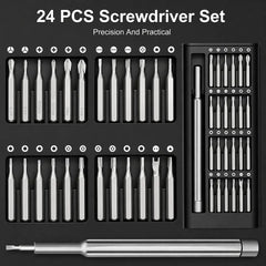 24-Piece Magnetic Screwdriver Set | Multi-Bit Hand Tool Kit for Home, DIY & Repairs