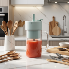 Portable Mini Electric Juicer | USB Rechargeable Blender for Smoothies & Shakes