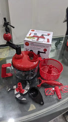 Manual Vegetable Chopper with Pull Handle | Multifunction Quick Onion & Salad Chopper